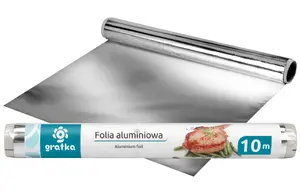 Aluminum foil, 10 m x 28 cm, roll, 3.2 x 3.2 x 30, 00170, Gratka
