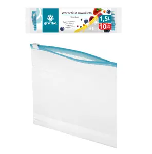 GRATKA Ziplock bags 1,5L, 10 pcs, 3 x 26 x 8.5, 30202, Gratka