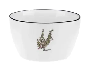 Porcelain bowl, 350 ml, Thyme, 11.5 x 11.5 x 6.5, 81474, RAVI Decor