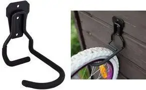 BRADAS HEAVY DUTY J-Hook Tool Holder for Bicycles, Steel Plate 60 x 85 mm