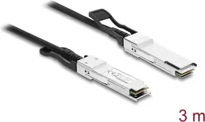 Delock Twinax Cable QSFP+ to QSFP+ 40 Gbps 3 m