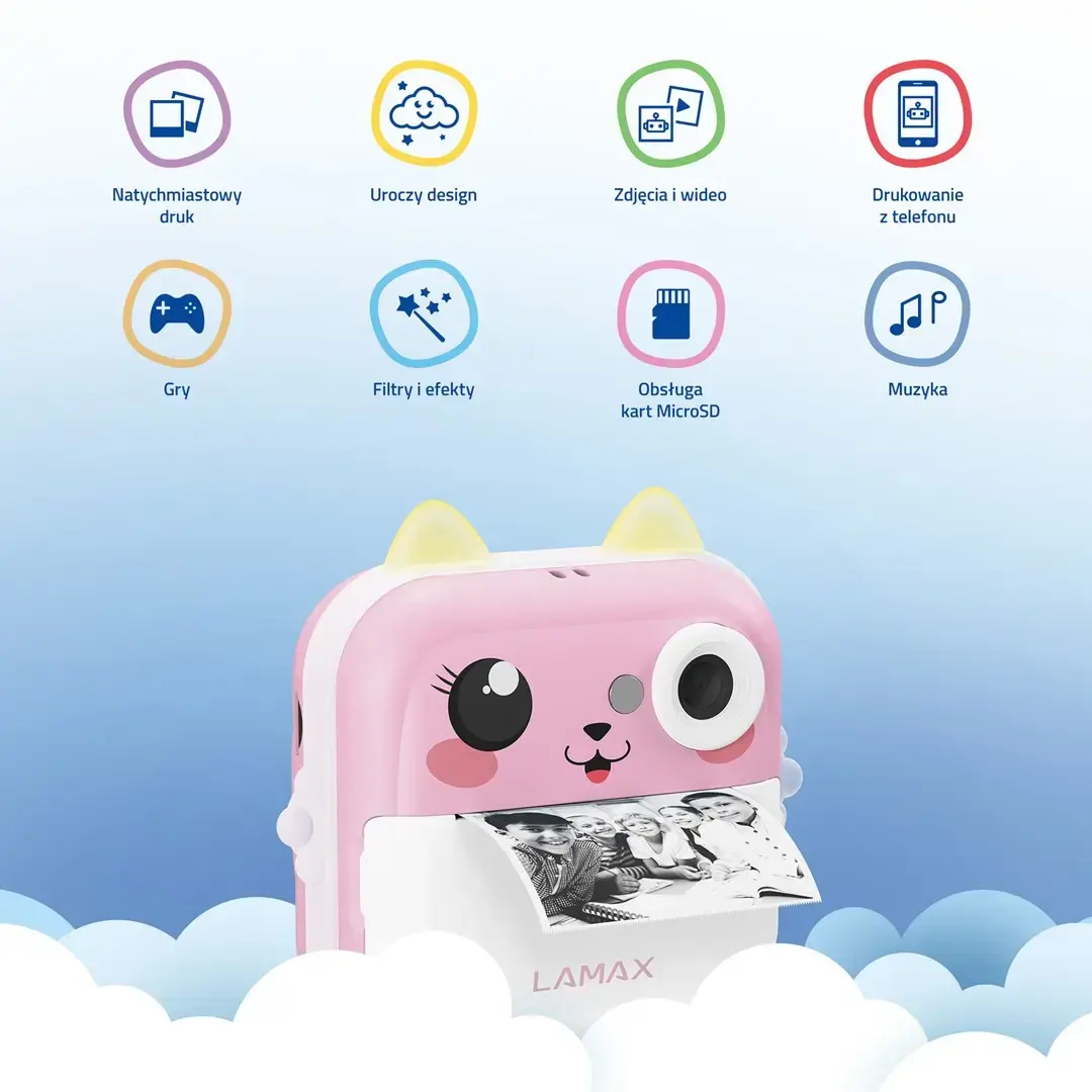 LAMAX InstaKid2 Plus Kids Camera - Pink Photo 7