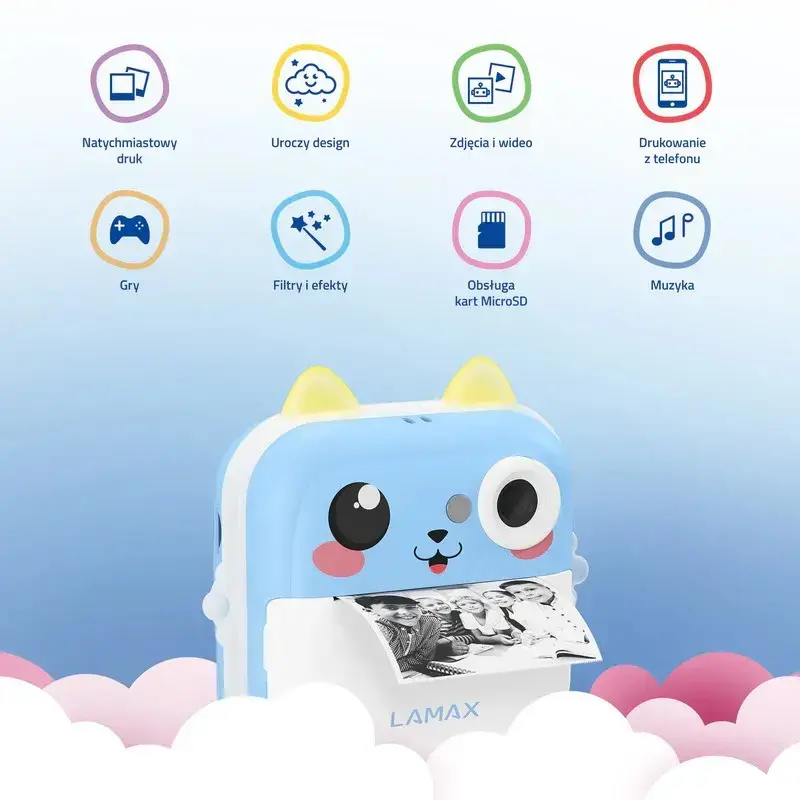 LAMAX InstaKid2 Plus Kids Camera - Blue Photo 6