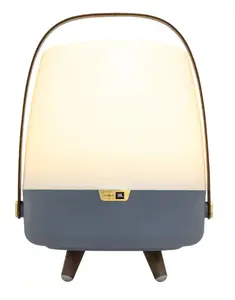 Kooduu Lite-up Play 2.0 Mono Portable Speaker and LED Lamp, 10 W, Blue, White, Wood