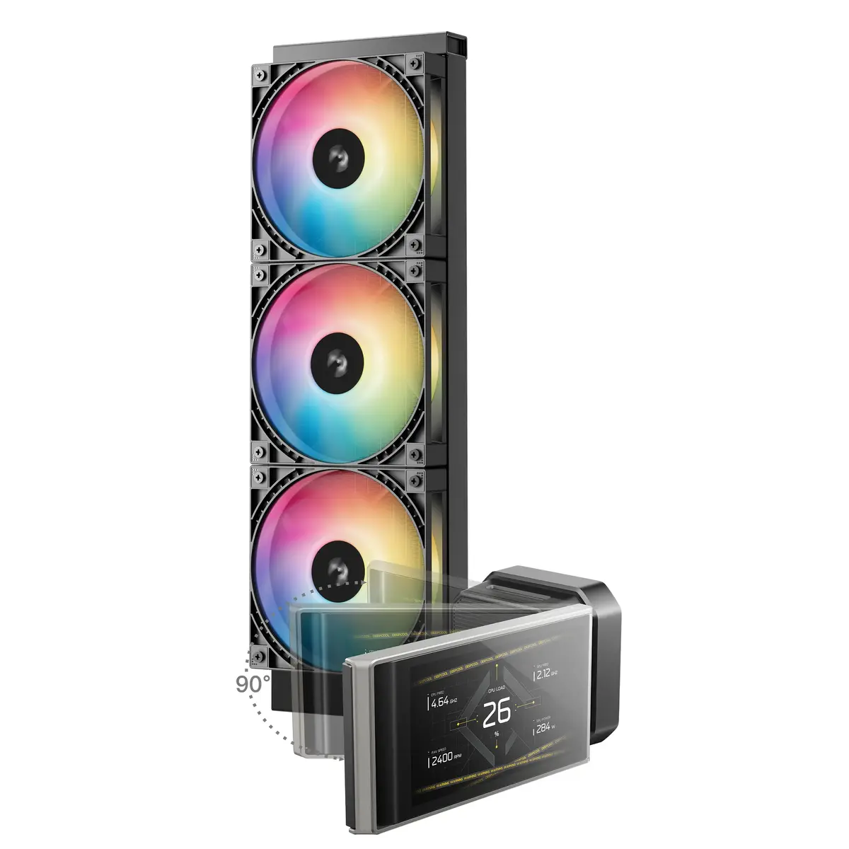 Система жидкостного охлаждения DeepCool LT360 VISION ARGB Photo 2