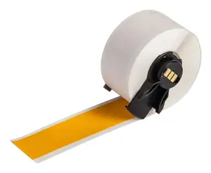 Brady M6C-1000-439-YL nepārtraukta pašlīmējošā printera etiķete, dzeltena, glancēta