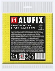 Губчатые салфетки Alufix Professional, 15.5x15.5 см, 5 штук, желтые