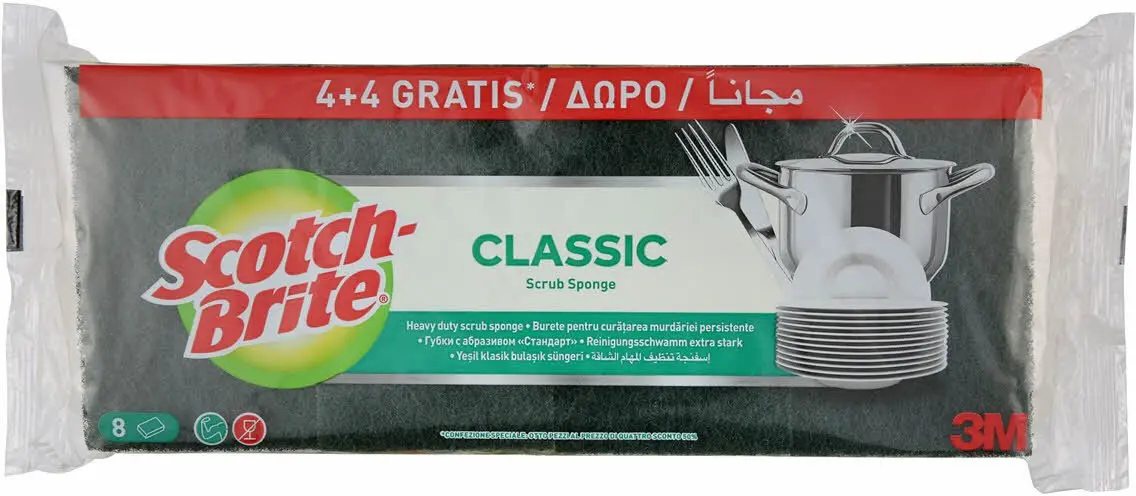 3M Scotch-Brite Classic virtuves sūklis, plakans