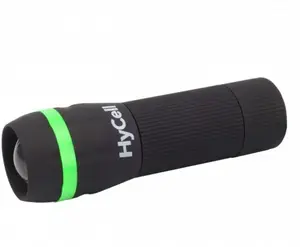 HYCELL 1600-0108 rokas lukturis, 1W LED, melns un zaļš