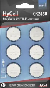 Ansmann CR2450 Lithium Button Battery 3V, 6-Pack