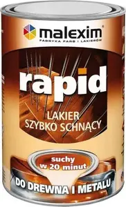 MALEXIM SZYBKOSCHNĄCY BEZBARWNY LAKIER ALKIDOWY RAPID POŁYSK 0.70L (1 SZT)