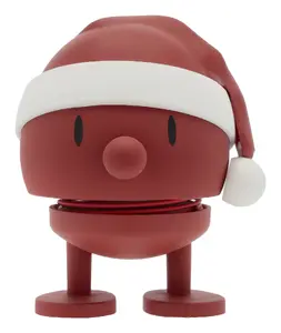 Hoptimist 33690 Santa Bumble Collectible Figure, Christmas Theme, Black, Red and White