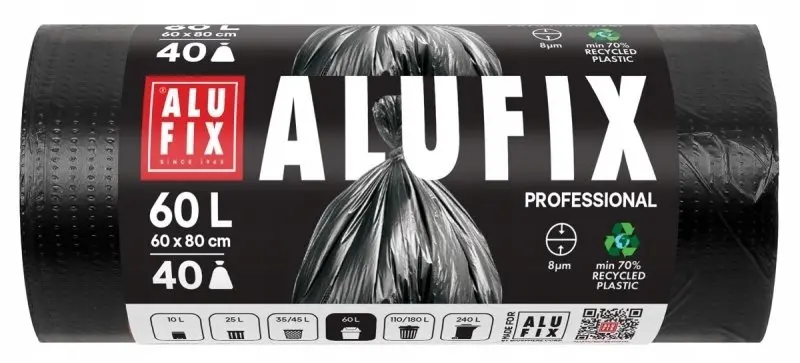 Alufix Professional HDPE atkritumu maisi, 60