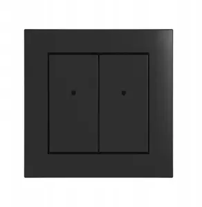 Schneider Electric iNELS MATTER RFWB-40GB/MT 4-Button Wireless Wall Switch, Battery Powered, Matte Black