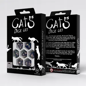 Q-Workshop Mittens Cat Dice Set