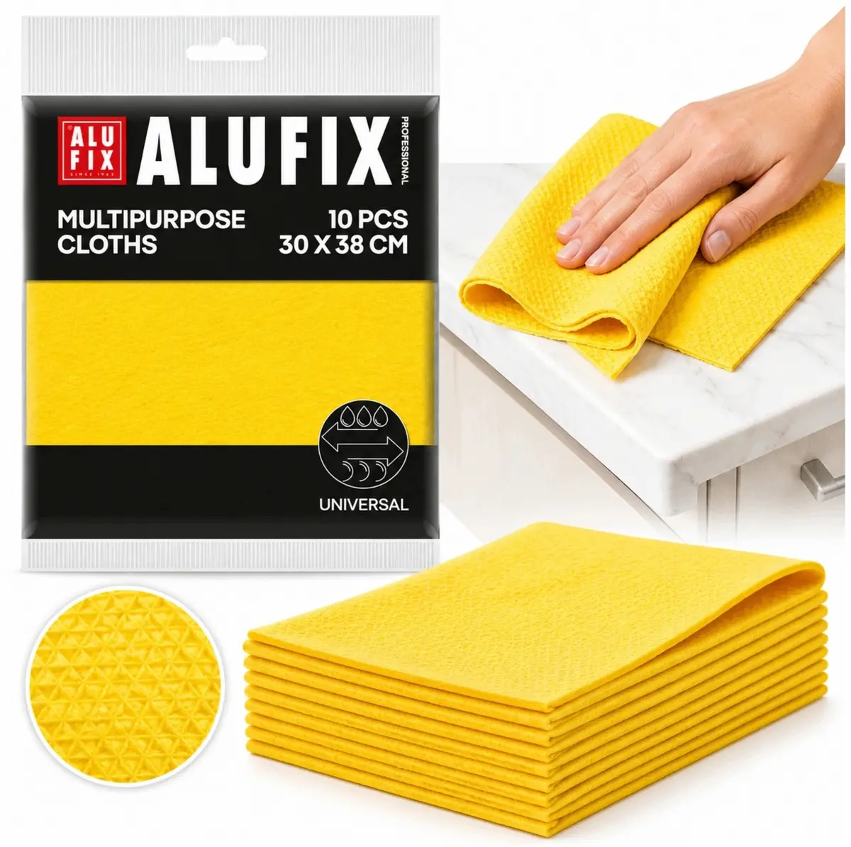 Alufix Professional daudzfunkcionālās tīrīšanas lupatiņas, 10