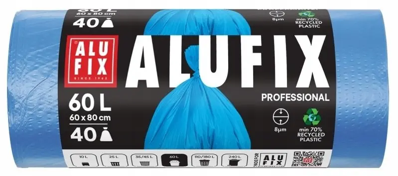 Alufix Professional HDPE atkritumu maisi, 60l