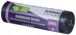 Мешки для мусора Bee Smart DONAU EXPERT, LDPE, 240л, 10 штук, черные