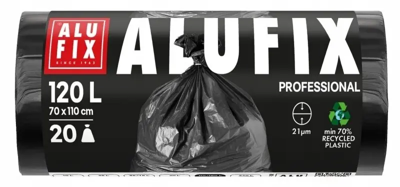Alufix Professional atkritumu maisi, LDPE, 120l