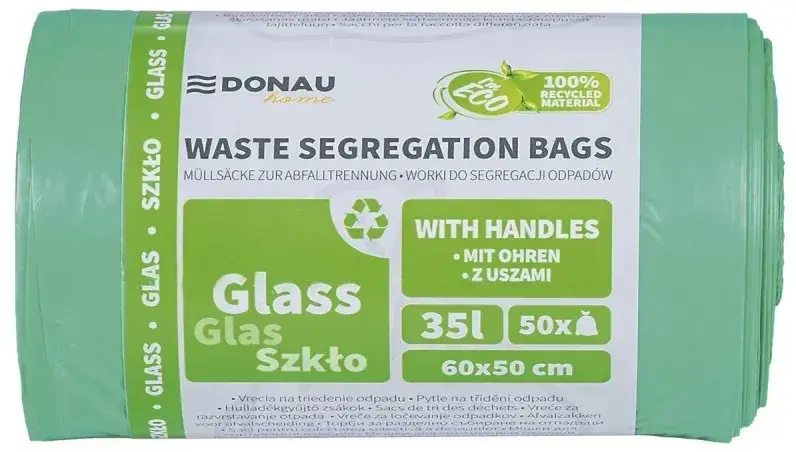 Donau Home atkritumu šķirošanas maisi stiklam