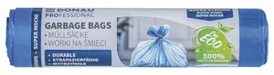 Paclan Donau Professional Heavy-Duty Trash Bags, 60L, Blue, 10 Pieces