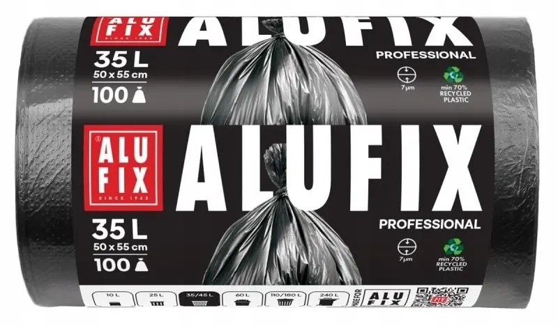 Alufix Professional HDPE atkritumu maisi, 35L