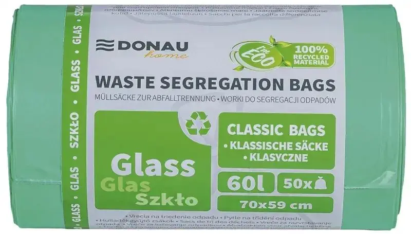 Donau Home atkritumu šķirošanas maisi stiklam