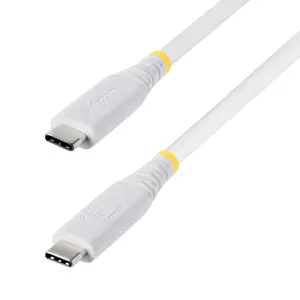StarTech.com CC1M40GUSB4TPW USB4 Cable 1 m USB-C to USB-C 40Gbps 240W PD 8K 60Hz Thunderbolt 4 Compatible White