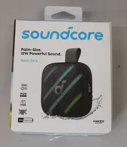SALE OUT. Anker Soundcore Boom Go 3i Portable Bluetooth Speaker, Black | Anker Soundcore Speaker | Boom Go 3i | Warranty 24 month(s) | 15 W | Waterproof | Bluetooth | Portable | Black | DEMO