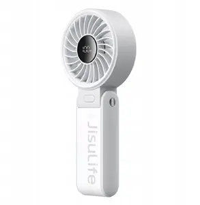 Jisulife Life7 Handheld Fan, 5000mAh Portable USB Rechargeable Fan, Grey