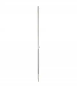 Vikan Telescopic Handle with Thread, Aluminum and Polypropylene, 125-181 cm, White