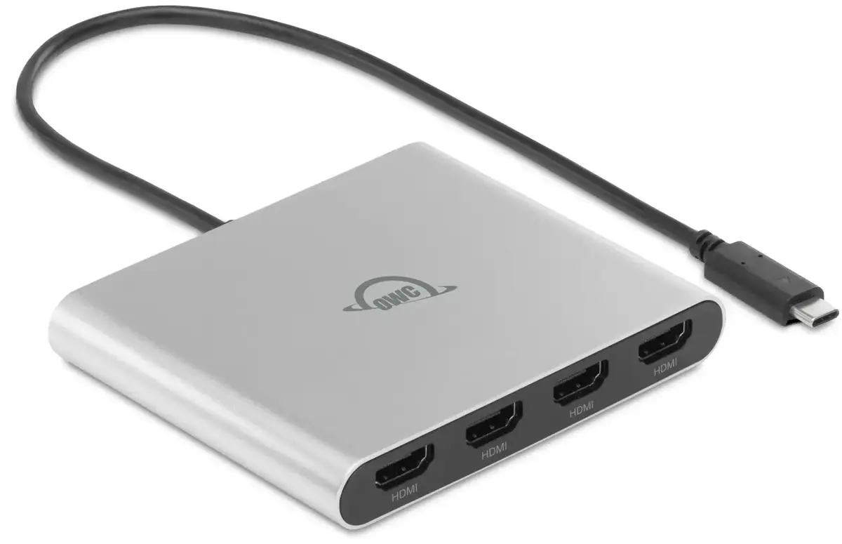 OWC OWCCADPDL4HDMI USB-C to Quad HDMI 4K Graphics Adapter Photo 2