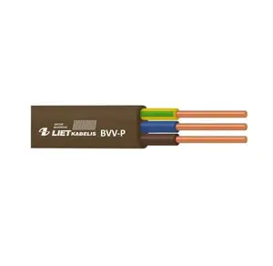 Lietkabelis BVV-P instalācijas kabelis, 3 x 2.5 mm², brūns