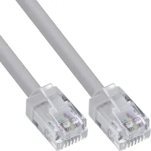 InLine 18742 telephone cable 2 m Grey RJ-12 to RJ-12 6P6C 6-wire