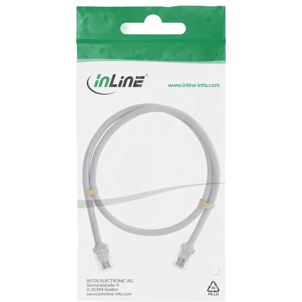 Телефонный кабель InLine 18746 0.5 м Photo 2