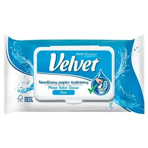 Velvet Pure Wet Toilet Paper, 48 Sheets