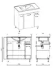 ELITA NIKA 80 Bathroom Furniture Set Photo 2