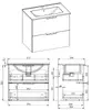 ELITA ASTRA 60 Bathroom Furniture Set Photo 2