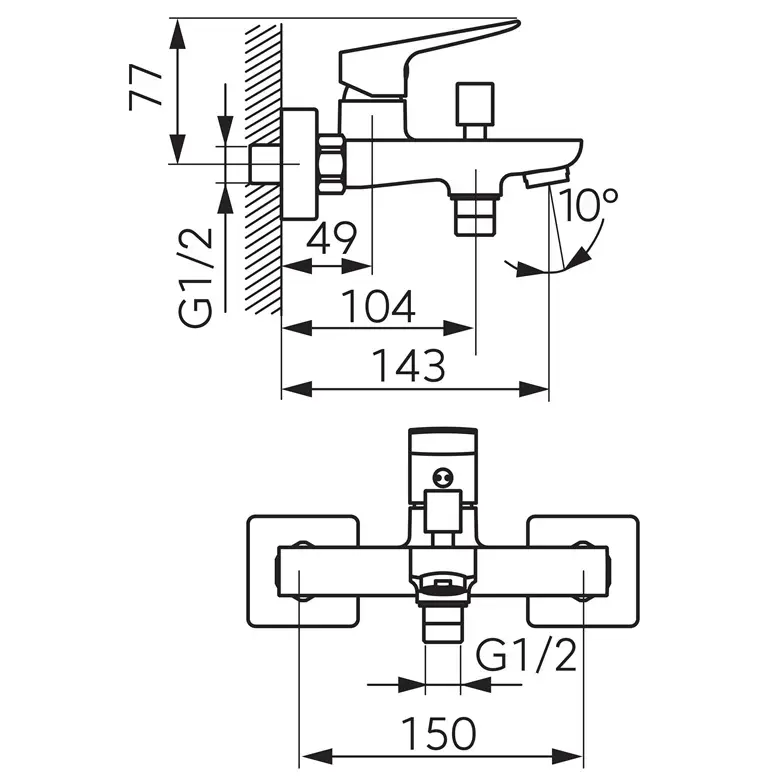 FERRO Lippi Ecologica Bathroom Mixer Photo 2