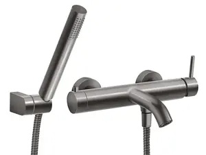 FERRO BCK11GM Bath Mixer with Shower Set, Graphite
