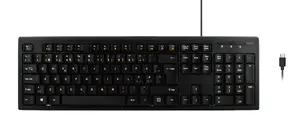 Deltaco TB-626-C keyboard Universal USB QWERTY Nordic Black