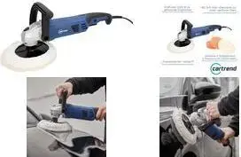 Profesionālā auto pulēšanas mašīna cartrend, 1200W, 180mm pulēšanas disks, neslīdošs rokturis ar kronšteinu