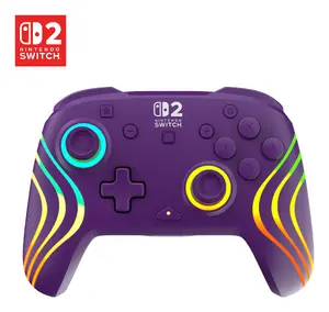 Turtle Beach Afterglow Wave Wireless RGB Gaming Controller for Nintendo Switch 2, Purple