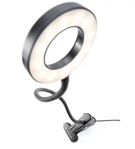 Rio Beauty Station LED Ring Light, Black
