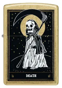 Zippo Lighter 46722 Death Card Design