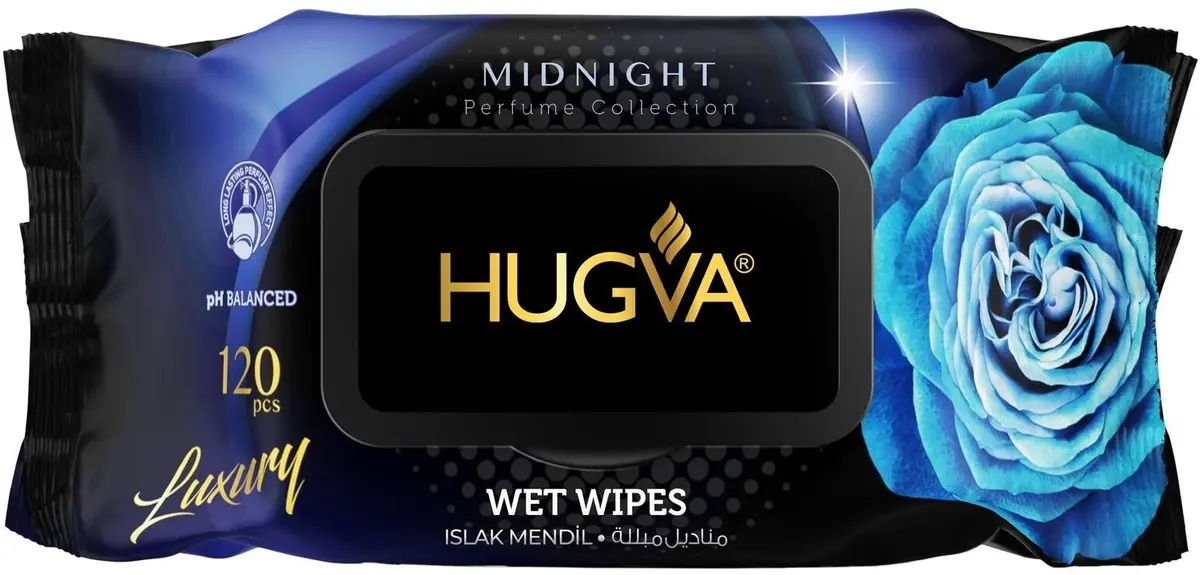 Sweex HUGVA Midnight mitrās salvetes 120