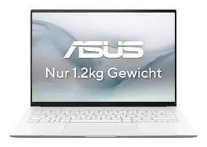 ASUS Zenbook S14 UX5406AA-SU236W Laptop, 14-inch 3K Touchscreen, Intel Core Ultra 9 386H, 32GB RAM, 1TB SSD, Windows 11 Home, White