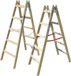 AWTools AWTOOLS DRABINA DREWNIANA  2x 8 STOPNI 150KG