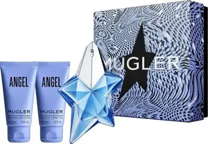 Mugler Angel dāvanu komplekts: parfimērijas ūdens 25 ml, dušas želeja 50 ml un ķermeņa losjons 50 ml