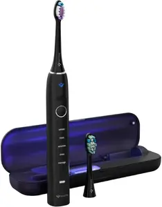 TrueLife SonicBrush Clean70 UV soniskā zobu birste, melna, IPX8, USB-C uzlāde